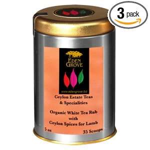 Eden Grove White Tea Spices For Lamb, 5 Ounce Tins (Pack of 3)  