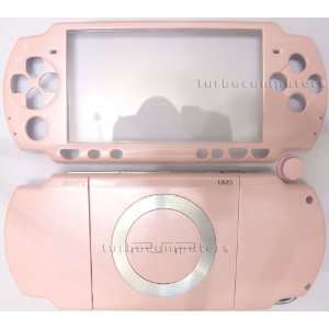 Rose Pink PSP 2000 Series Full Shell Cover Housing Replacement with 