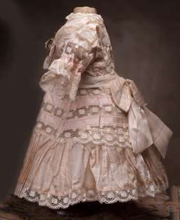 Antique French Original Silk Dress for Jumeau, Bru, Steiner Bebe doll 