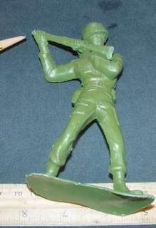 SOLDIERS German US USMC MARX 1963 6 INCH WWII Plastic Figures 