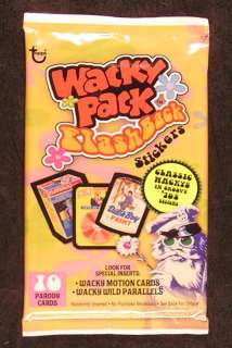 08 Wacky Packages Flashback Series 1 SEALED PACK gold?  
