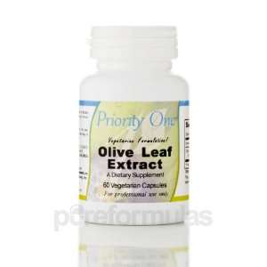  Priority One Olive Leaf Extract 60 Vegetarian Capsules 