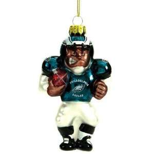 Philadelphia Eagles NFL Glass Player Ornament (5 African American inch 