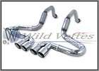 Billy Boat 97 04 C5 & Z06 Bullet Axle Back Exhaust System Quad 