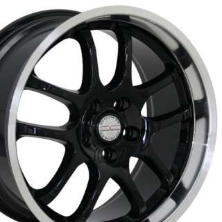 18 8/9 Black Infiniti G35 Spoke Wheel Staggered Rims Fit Infiniti 