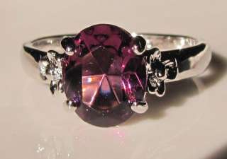 white gold platedï¼amethyst ï¼engagement ring  