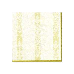  Golden Jacquard White Christmas Party Lunch Napkin 
