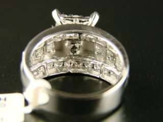14K LADIES XL ROUND BRIDAL ENGAGEMENT DIAMOND RING  