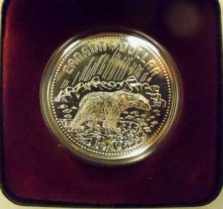 1980 Uncirculated Canadian Silver Dollar Coin  