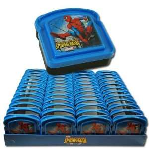  Spiderman Sandwich Box Mini Lunch Box ~ black/blue Toys & Games