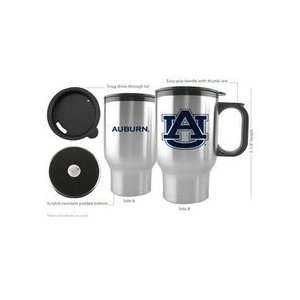  Auburn Tigers 16 oz. Stainless Steel Travel Mug (Set of 