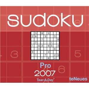 Sudoku Pro 2007 Calendar 9783832717322  Books