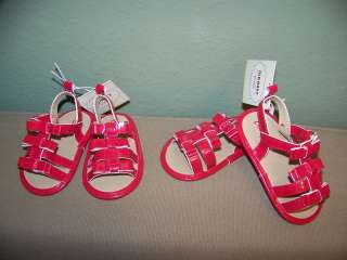 Old Navy Infant Toddler Girls Red Sandals  