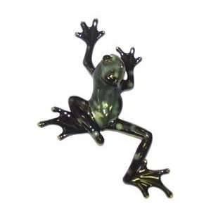  Green Dotted Leg Wall Frog ~ 7.5 x 7 Inch