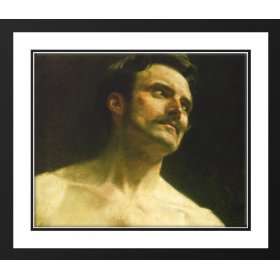  Goldie, Charles 34x28 Framed and Double Matted Male Torso 
