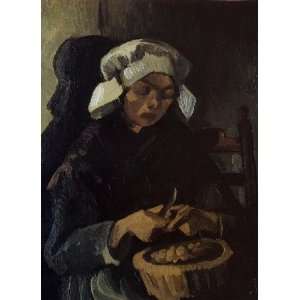   name Peasant Woman Peeling Potatoes, Neunen, By Gogh Vincent van