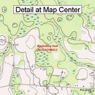   Map   Blackshear East, Georgia (Folded/Waterproof)