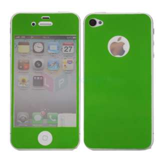 New Fashion 4 Colors Screen protector cover front back for apple 