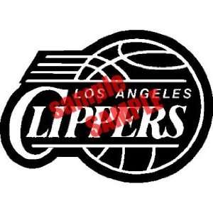 LOS ANGELES CLIPPERS THICK TEAM NBA WHITE VINYL DECAL STICKER