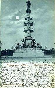 AUSTRIA GRUSS AUS WIEN, TEGETTHOFF MONUMENT, 1901  
