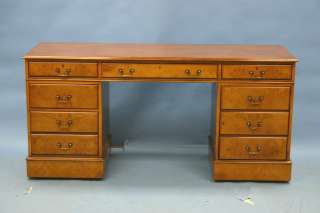 Antique Style Walnut Credenza Computer Desk  