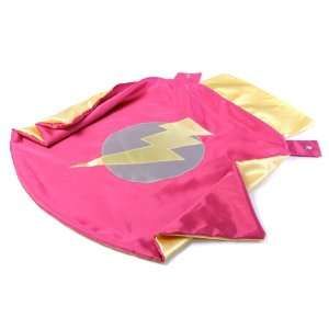 The Lightening Leader Super Hero Cape   Hot Pink and Yellow  Toys 