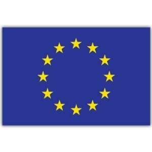 European Union Europe Flag car bumper sticker 4 x 5