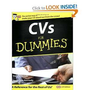  Cvs for Dummies (9780764570179) Steve Shipside Books