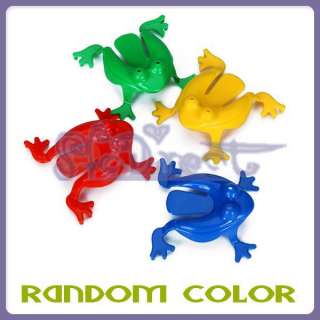 Cute Plastic Jumping Frog Play Toy Kids Fun Party Game  