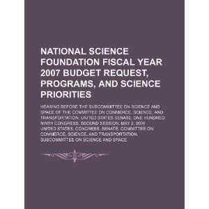  National Science Foundation fiscal year 2007 budget 
