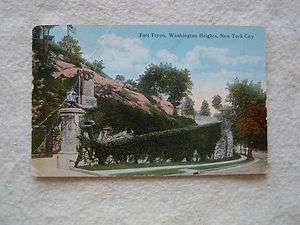 Fort Tryon, Washington Heights, New York City. EARLY 1900S POST CARD 
