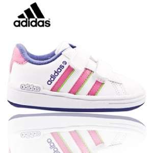 NEW OUT OF BOX ADIDAS GIRLS DERBY II INFANT TODDLER SHOES 5K  