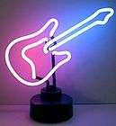 Electric Guitar neon sign gameroom wall or table lamp
