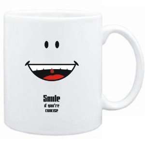    Mug White  Smile if youre concise  Adjetives