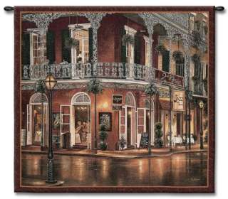 Jazz Du Jour New Orleans French Quarter Wall Tapestry  