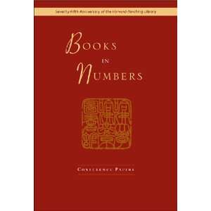  Books in Numbers (Harvard Yeching Library Studies 