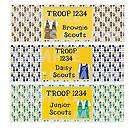 DAISY BROWNIE JR GIRL SCOUT waterbottl​e label wrappers