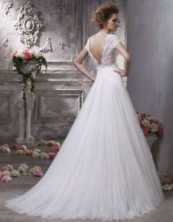 2012 New Elegant White Tulle Lace wedding gowns and bridal dress 