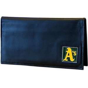  Oakland Athletics Embossed Leather Checkbook Cover   MLB 