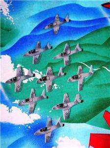 New Fighter Planes Fabric BTY Military Jet Airplane  
