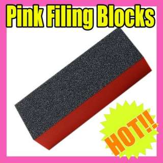 black nail art buffer sanding block files gel  S019 1 