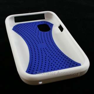 Blue White Air Gel Case Cover Samsung Mesmerize i500  