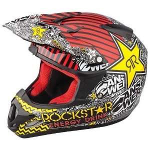  Dirt Bike Helmet  Frontiercycle (Free U.S. Shipping) (XS, ROCKSTAR RED