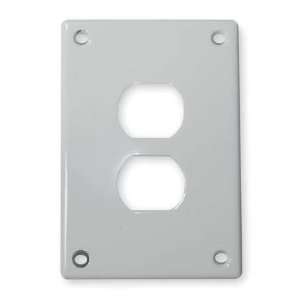   WIRING DEVICE KELLEMS SWP8 Plate,Wall,1 Gang,White