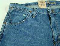 Mens Western Wrangler Retro Slim Boot Cut Premium Patch Jeans NWT 33 x 