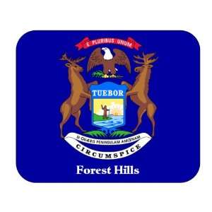  US State Flag   Forest Hills, Michigan (MI) Mouse Pad 