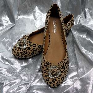 Nice Womens Fashion Casual Leopard Print Flats Shoes LORITA 08 CAMEL 