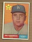 1961 topps ron perranoski 524 near mint high number expedited