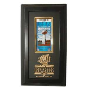  Super Bowl XLII Ticket Display   Giants