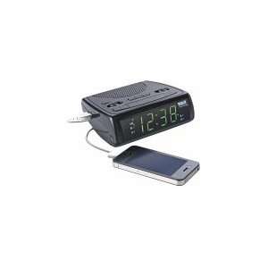    RCA Dual Alarm Clock AM/FM Radio with USB Port Electronics